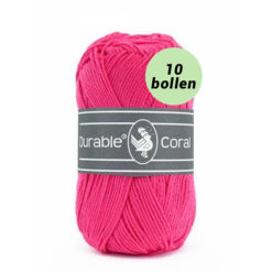 Durable Coral fuchsia 236 katoen garen - 10 bollen