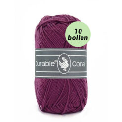 Durable Coral plum 249 katoen garen - 10 bollen