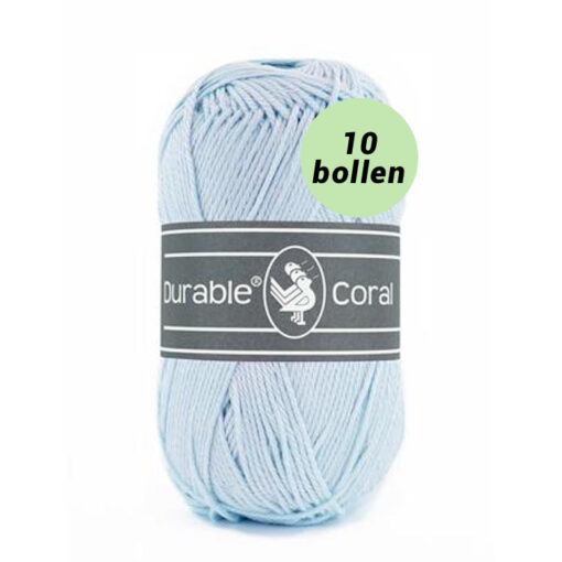 Durable Coral light blue 282 katoen garen - 10 bollen
