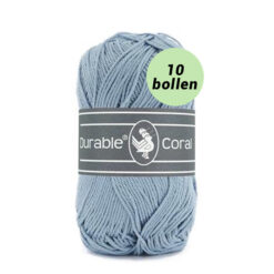 Durable Coral blue grey 289 katoen garen - 10 bollen