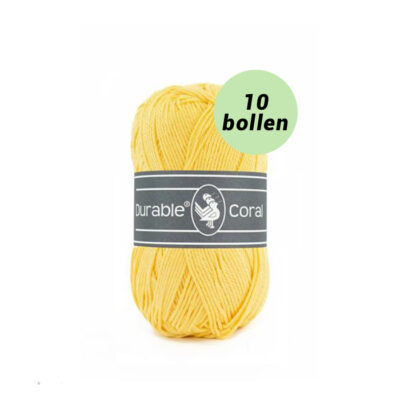 Durable Coral light yellow 309 katoen garen - 10 bollen