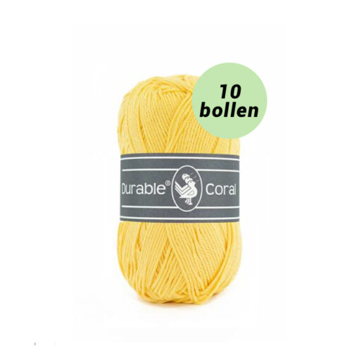 Durable Coral light yellow 309 katoen garen - 10 bollen