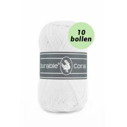 Durable Coral wit 310 katoen garen - 10 bollen