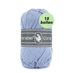 Durable Coral blue 319 katoen garen - 10 bollen