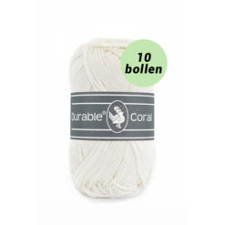 Durable Coral ivory 326 katoen garen - 10 bollen