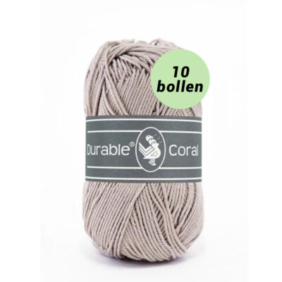 Durable Coral taupe 340 katoen garen - 10 bollen