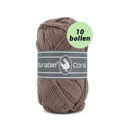Durable Coral warm taupe 343 katoen garen - 10 bollen