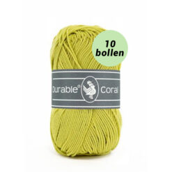 Durable Coral lime 352 katoen garen - 10 bollen