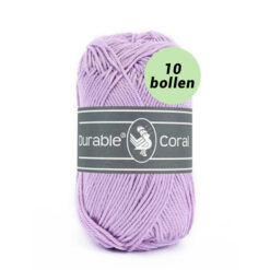 Durable Coral lavender 396 katoen garen - 10 bollen