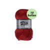 Rio bordeaux rood 042 katoen garen - 10bollen
