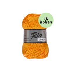 Rio honing geel 372 katoen garen - 10bollen