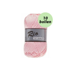 Rio licht roze 706 katoen garen - 10bollen