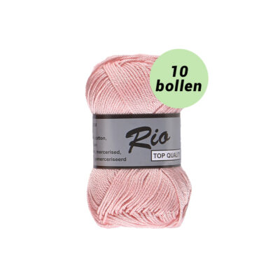 Rio licht roze 708 katoen garen - 10bollen