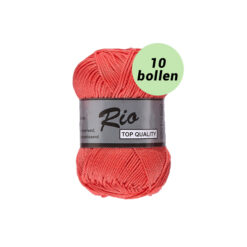 Rio donker zalm roze 720 katoen garen - 10bollen