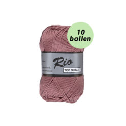 Rio donker vintage roze 760 katoen garen - 10bollen