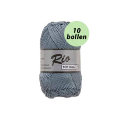 Rio midden grijs 852 katoen garen - 10bollen