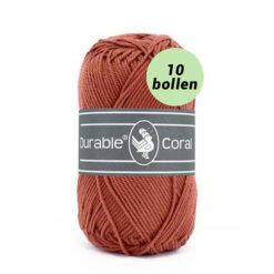 Durable Coral ginger 2207 katoen garen - 10 bollen