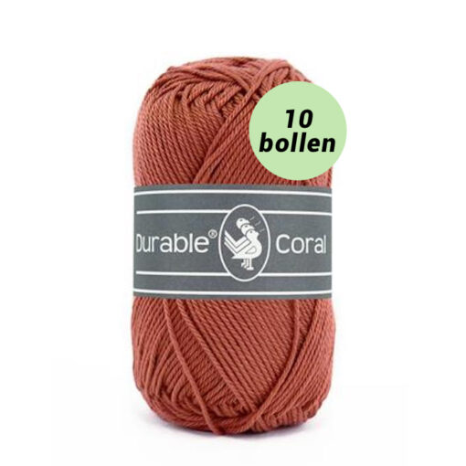 Durable Coral ginger 2207 katoen garen - 10 bollen
