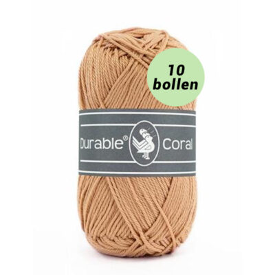 Durable Coral camel 2209 katoen garen - 10 bollen
