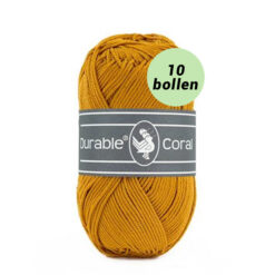 Durable Coral curry 2211 katoen garen - 10 bollen
