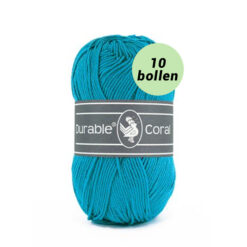 Durable Coral turquoise 371 katoen garen - 10 bollen