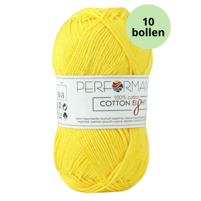 Cotton eight performance yarn 1040 fel geel
