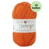 Cotton eight performance yarn 1090 oranje