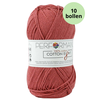 Cotton eight performance yarn 1130 vintage roze