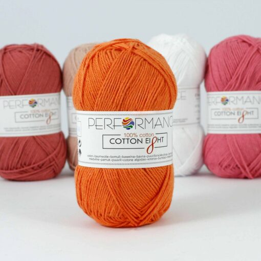 Cotton eight oranje 1090 katoengaren - 10bollen
