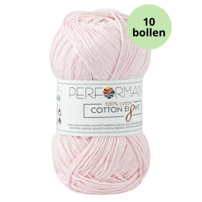 Cotton eight performance yarn 1140 licht roze
