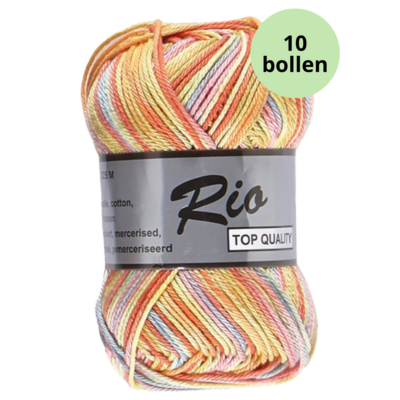 Rio Multi 634 zachte regenboogkleuren