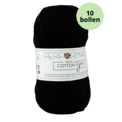 Cotton eight perfomance yarn 1310 zwart