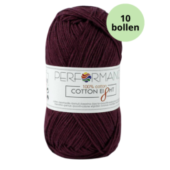 Cotton eight performance yarn 1250 aubergine