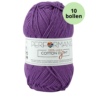 Cotton eight performance yarn 1260 paars