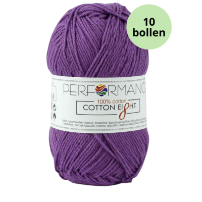 Cotton eight performance yarn 1260 paars