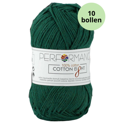 Cotton eight performance yarn1290 donker groen