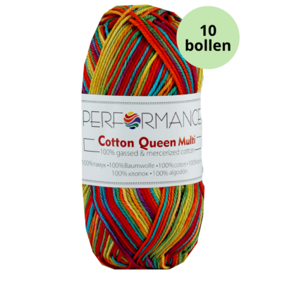 Cotton queen multi 9073 fel regenboog