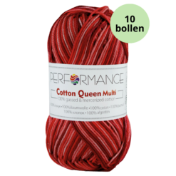 Cotton queen multi 9531 rood bordeaux