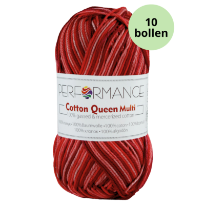 Cotton queen multi 9531 rood bordeaux