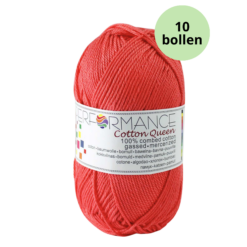 Cotton queen 017 koraal rood