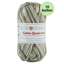 Cotton queen 9040 beige groen