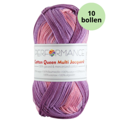 Cotton queen multi 10454 roze lila